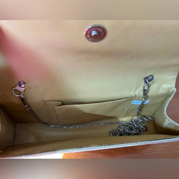 Fergalicious by Fergie Sparkle Gold Pump High Heel  Shoes w/ Matching Clutch 7.5 - Picture 10 of 13